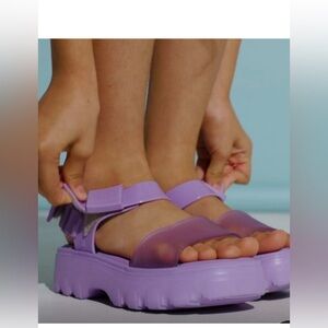 Mini Melissa Kids' Kick Off Platform Sandal. New. No box